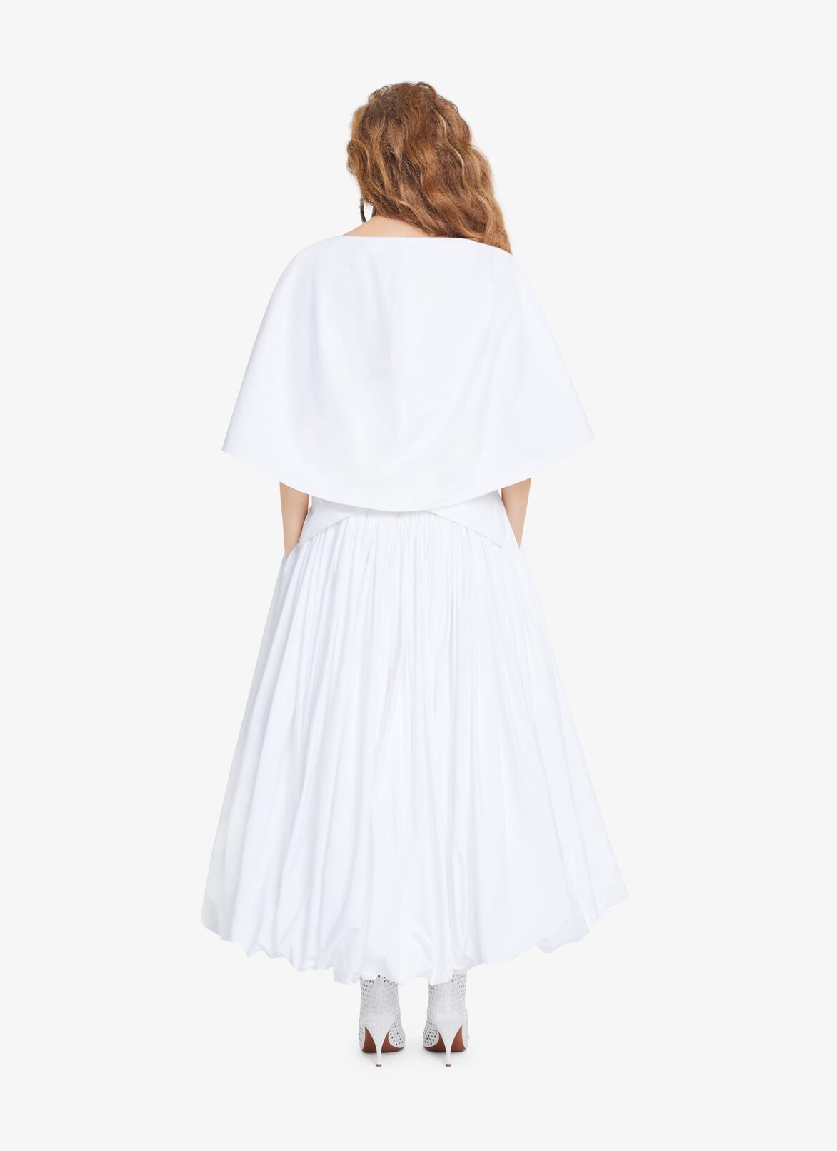 FLARED LONG POPLIN SKIRT
 ALAÏA  FLARED LONG POPLIN SKIRT